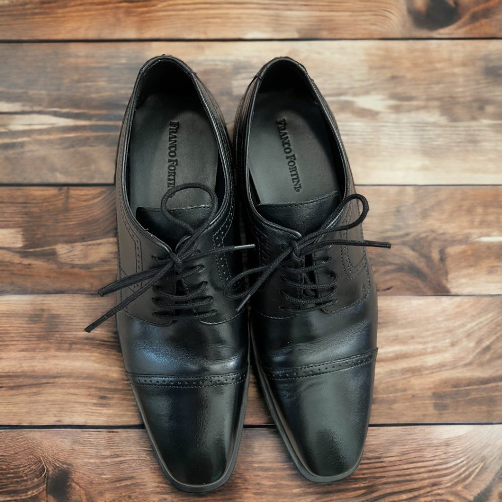 Almost New!!! Franco Fortini, 9.5 US, Black Shoes, confortable, Elegant!